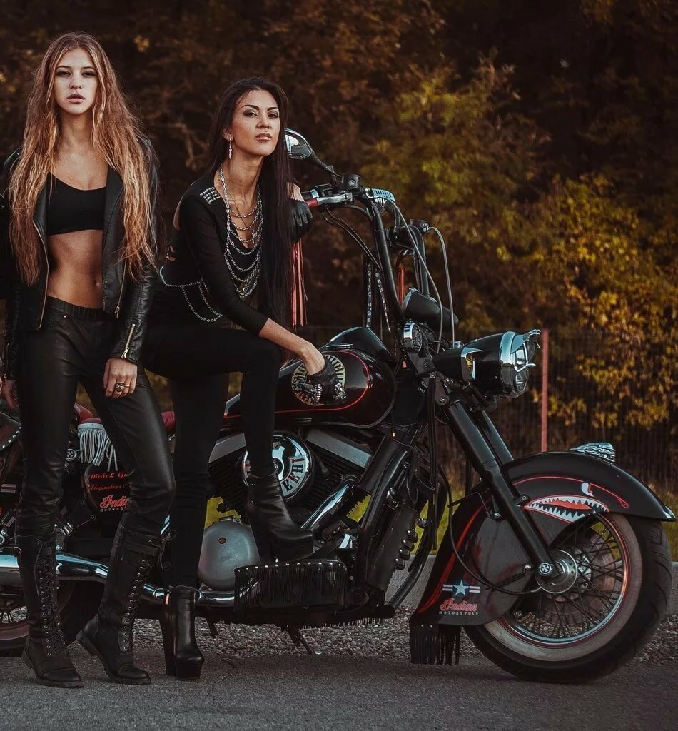 Beautiful girls and bikes in San Antonio